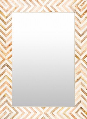 Cassia Global Chevron Inlay Mirror - 30