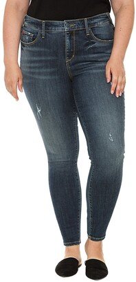 Mid-Rise Distressed Jeggings