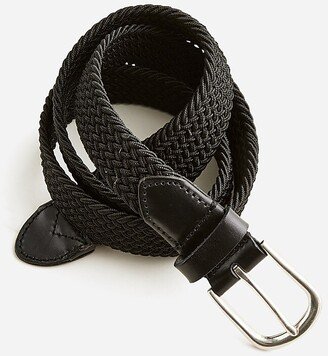 Woven elastic belt with round buckle