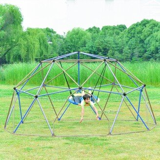 unbrand 12 ft. Multi-Colored Outdoor Dome Climber Jungle Gym Geometric Playground Kids Climbing Dome Tower