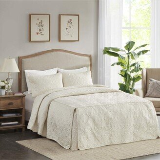 Gracie Mills Quebec 3 Pc Fitted Bedspread - King