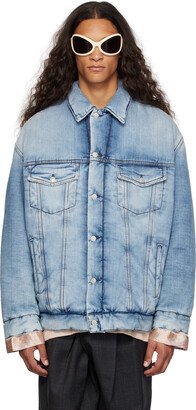 Blue Padded Denim Jacket