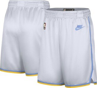 Men's White Los Angeles Lakers 2022/23 Classic Edition Swingman Performance Shorts