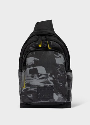 Black 'Photograph' Reflective Sling Pack