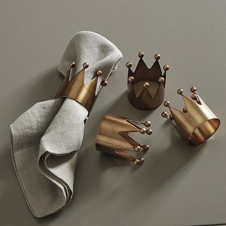 Set of 4 Crown Napkin Rings