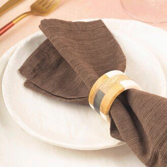 GAURI KOHLI Travis Napkin Rings; Set Of 6