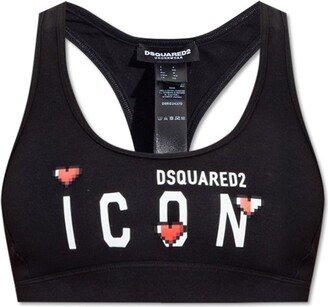 Icon Printed Cropped Top