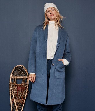 The Warmest Wool Cocoon Coat - Slate