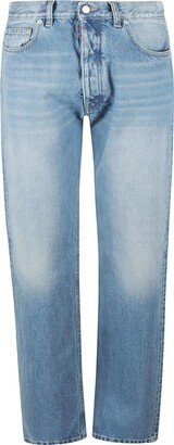 Straight Leg Classic 5 Pockets Jeans