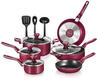 13Pc Aluminum Red Kitchenware Set