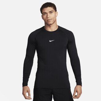 Men's Pro Dri-FIT Slim Long-Sleeve Fitness Top in Black