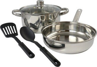 Home 5 Piece Mirror Polish Stainless Steel Cookware Set