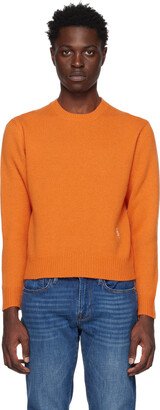 Orange Embroidered Sweater