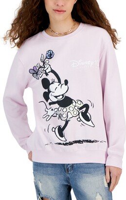 Juniors' Minnie Mouse 100th Anniversary Fleece Pullover