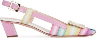 Buckle Detailed Slingback Pumps