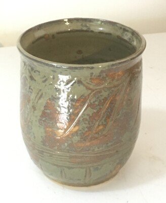 stoneware Decorative Pot - Texture Bronze Pot77Txbzscrib