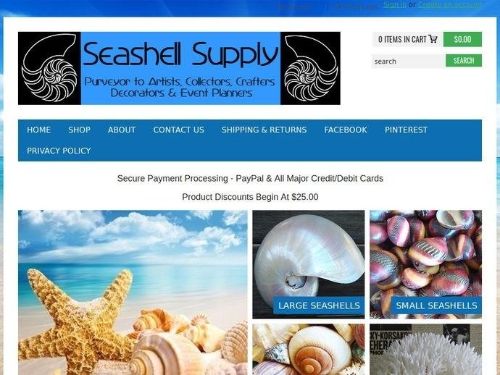 Seashell Supply Promo Codes & Coupons