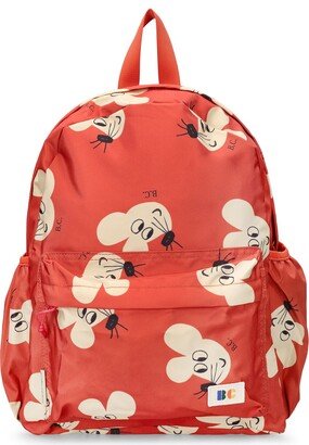 Mouse print recycled nylon backpack