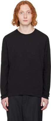 Black Classic Flame Long Sleeve T-Shirt