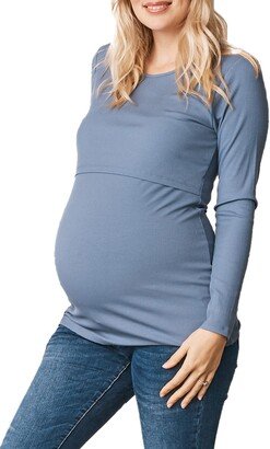 Long Sleeve Maternity/Nursing Top