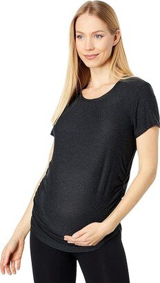 Lightweight Spacedye Maternity On The Down Low Tee (Darkest Night) Women's Clothing