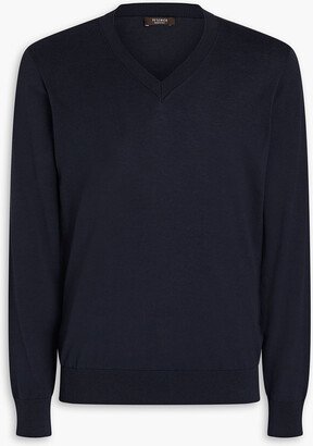 Cotton, silk and cashmere-blend sweater