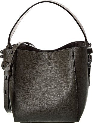 Cabachic Mini Leather Bucket Bag