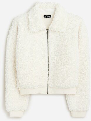 Cropped sherpa jacket