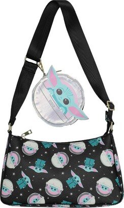 The Mandalorian Grogu Women' Hand Bag With Coin Pure