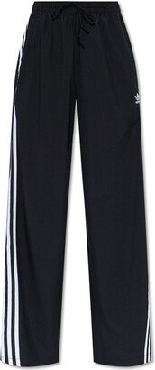 Elasticated Waistband Stripe-Detailed Track Pants