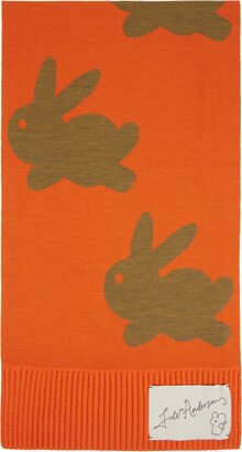 Orange & Brown Bunny Scarf