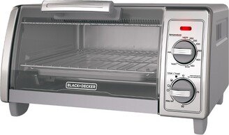 BLACK+DECKER 4 Slice Toaster Oven - Silver - TO1700SG