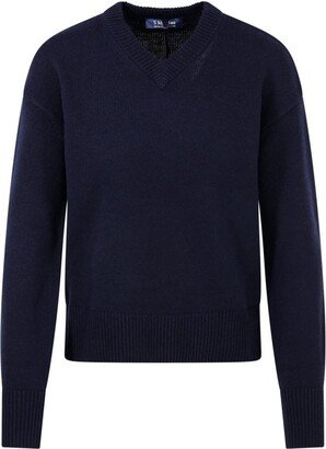 'S Max Mara V-Neck Long-Sleeved Jumper-AC