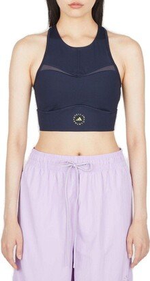 Racerback Panelled Sports Bra-AA