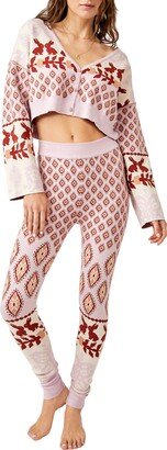 Snow Bunny Crop Top Pajamas