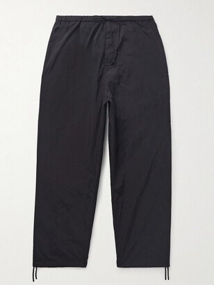 ATON Wide-Leg Crinkled-Nylon Drawstring Trousers