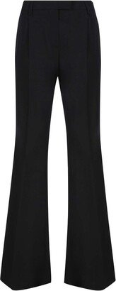 Buttoned Flared Trousers