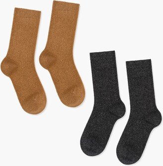 Hansel from Basel™ Two-Pack Italia Cashmere Blend Cozy Ribbed Socks