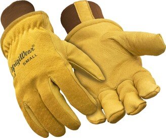 Men's Warm Fleece Lined Fiberfill Insulated Leather Gloves