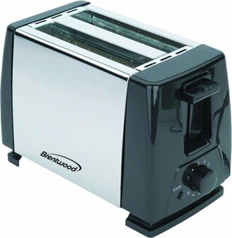 2-Slice Toaster in Stainless Steel and Black