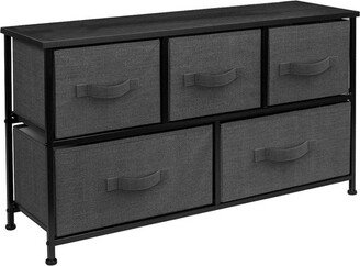 Drawer Dresser for Bedroom Office Black