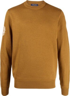 Logo-Intarsia Fine-Knit Sweatshirt