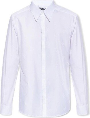 Monogram Jacquard Martini-Fit Shirt