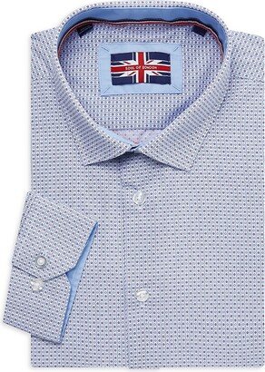 Soul of London Geometric Print Dress Shirt