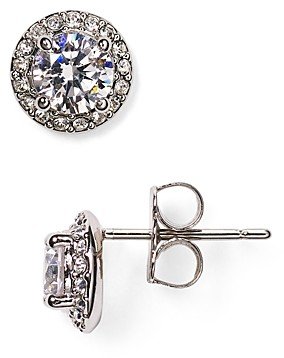 Cubic Zirconia Stud Earrings-AA