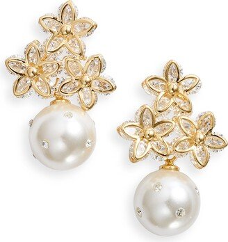 Imitation Pearl Drop Earrings