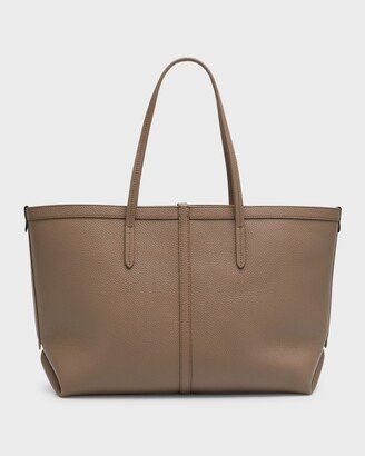 Monili Textured Leather Tote Bag