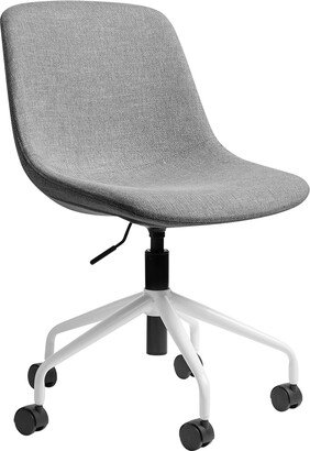 Poppin Rolling Desk Chair Stone Grey