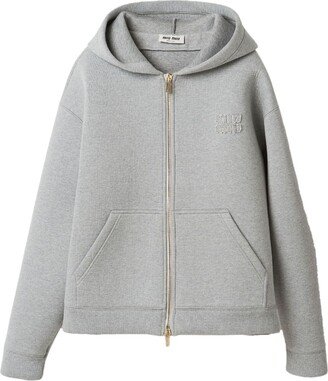 Logo-Appliqué Cotton Hoodie