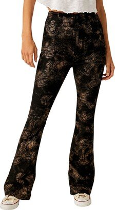 Jayde Metallic Paisley Jeans